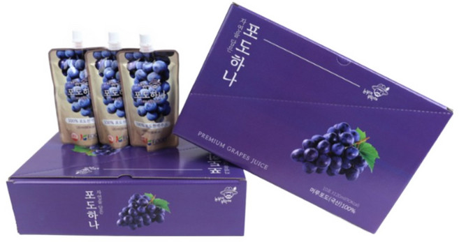 리얼 순수 포도주스 과일즙 과일주스 포도하나, 10개, 120ml