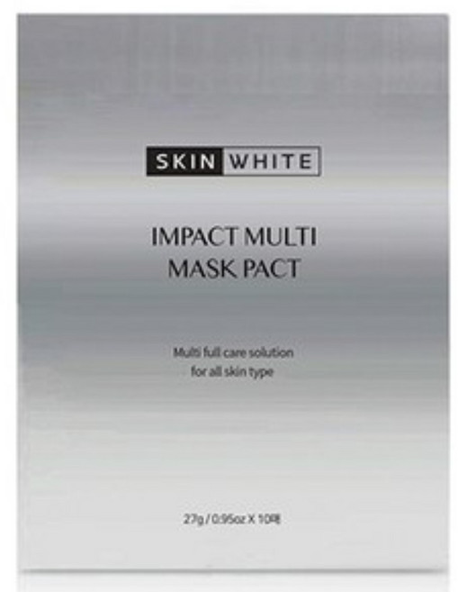 스킨화이트 임팩트 멀티 마스크팩 미백 화이트닝, 1개, 10개입