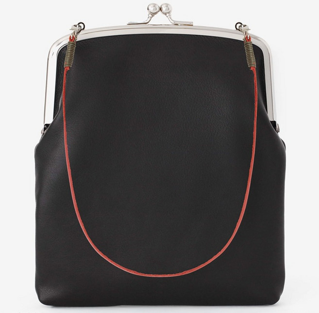 (공식) SOUSOU 소우소우 가죽 가마구치미니백 35CM 끈 포함