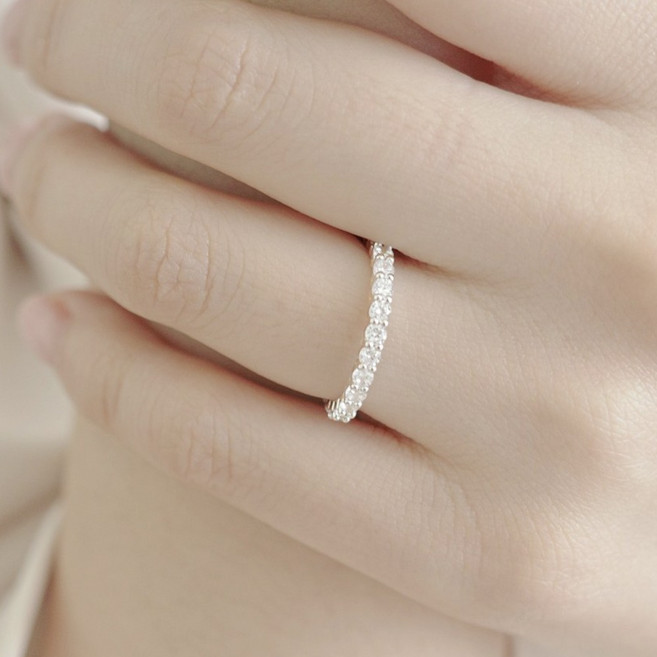 가드링 지르코니아 큐빅 테니스반지 2.0mm/2.5mm/3.0mm(5-21호)