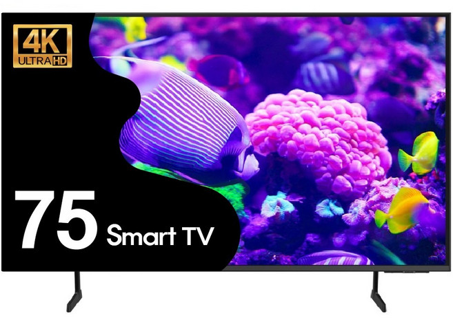 삼성전자 190cm(75인치) 크리스탈 4K UHD 스마트 TV 75DU7200, 방문설치, 스탠드형, 75DU7200_본사방문수령