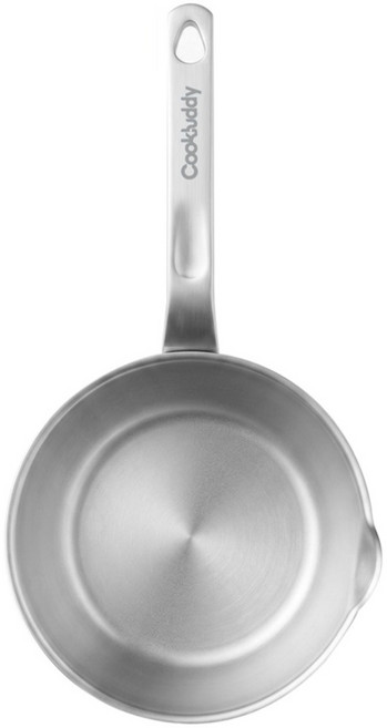 CookBuddy 프라이팬 무연마제 이유식 냄비 인덕션 가스레인지 겸용 316 스텐 5중 미니 후라이팬, 1개, 14cm