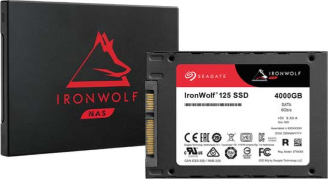 씨게이트 Ironwolf 125 SSD NAS, ZA4000NM10002, 4TB