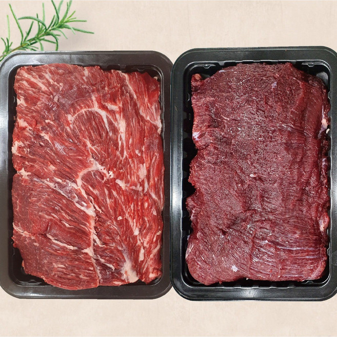 [요리용소고기] 장흥 한우암소 국거리양지600g 정육불고기600g, 1개