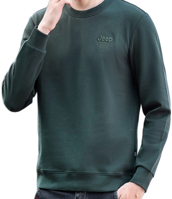 KDCO Jeep Spirit 라운드넥 남성 맨투맨 스웻셔츠