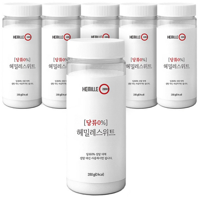 헤밀레 스위트 대체당 설탕 감미료, 6개, 350g