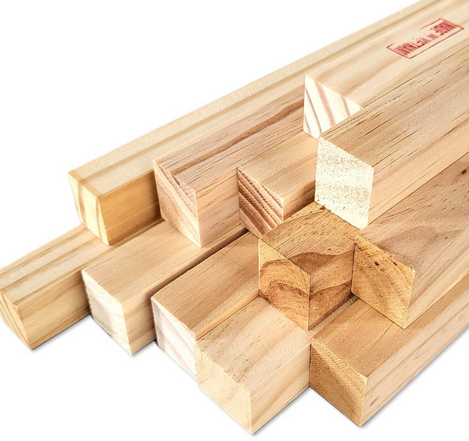 DIY 소나무 원목 나무 목재 두께30mm x 25mm x 길이 340mm, 10개, 목재 30mm x 25mm x 길이 340mm