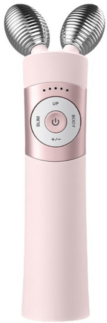 마미케어 홈케어 뷰티 디바이스 얼굴 윤곽 탄력 마사지기 EMS 브이쎄라 + 부스팅젤, 핑크