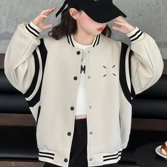 미니으니 학생 아이보리 야구 점퍼 [1261]