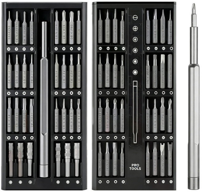 Chicmension 강화코팅 정밀 드라이버 63 in 1 종 세트, 1개