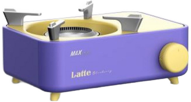 맥스 라떼 버너 미니 스토브 가스 브루스타 부르스타 맥선 휴대용, 블루베리색, 1개, 블루베리