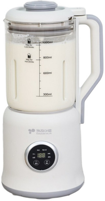 키친아트 1리터 두유제조기 KSM-1967 내열 유리용기 대용량 두유메이커 이중패킹뚜껑