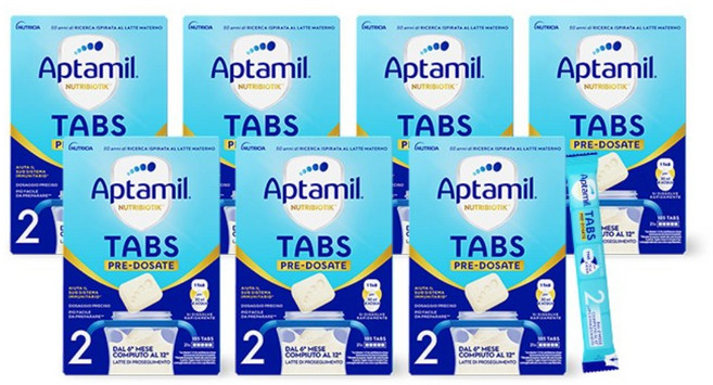 [독일직항] 압타밀 이지 탭스 2단계 EASY TABS 간편분유 (21스틱) x 7박스, 7개