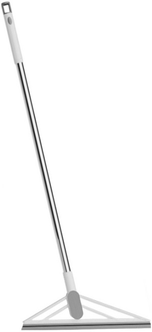 빗자루대통령 국민 청소템 만능 실리콘 빗자루 길이조절 고양이 강아지 털 머리카락 청소 물기제거 유리창 화장실 청소, 1개, 그레이