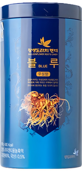 장생도라지 캔디 블루 160g, 4g, 40개