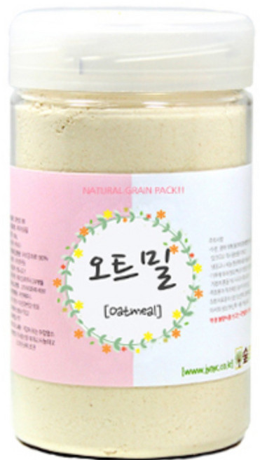 숲으로허브 천연곡물팩 오트밀가루 통 120g, 1개입, 1개