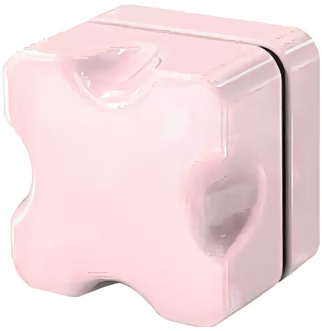 도다인몰 어항 초강력 자석 브러쉬 구석구석 닦기, pink, 1개