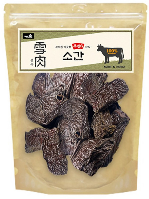 백년애 설육 국산 무첨가 대용량 강아지 간식, 1개, 400g, 소간슬라이스