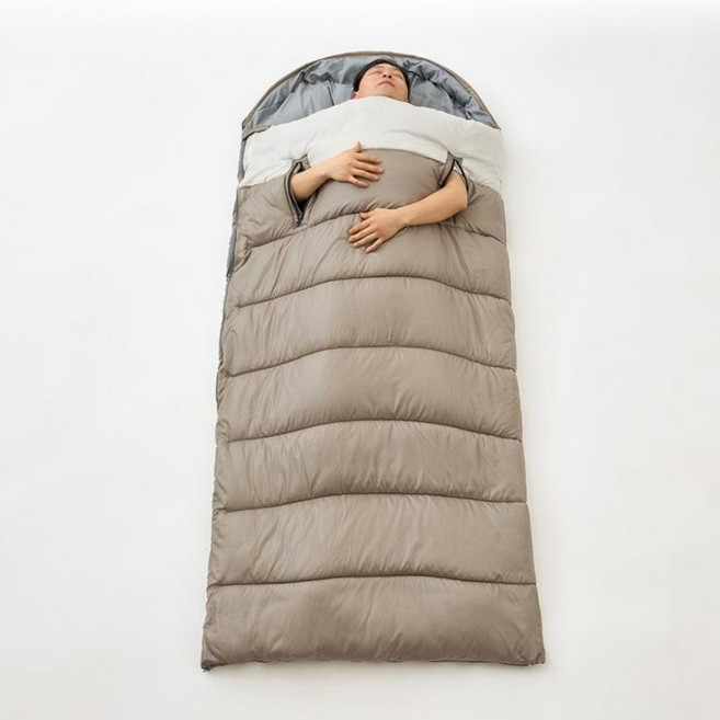 글루킨드 사계절용 대형 침낭 핸즈프리 220cmX100cm, 1개, 베이지1.5kg