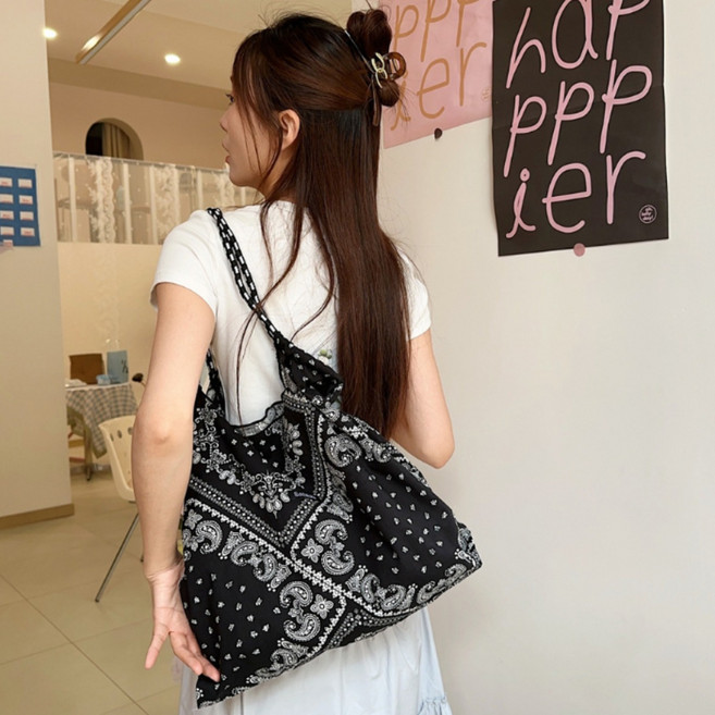 페이즐리 에코백 반다나 가방 여름 보부상가방