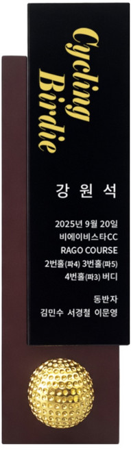 더좋은상패 원목 크리스탈 홀인원패 싱글패 이글패 이븐파 언더파 대회 골프트로피 (TR15)