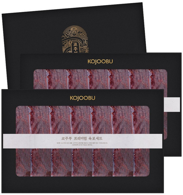 코주부 프리미엄 육포 + 쇼핑백 선물세트, 420g, 2세트