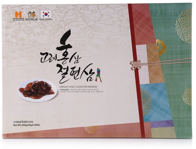 금산생산 - 고려홍삼절편삼 200g / 400g 지함바구니 금산에서 만든 홍삼간식 몸에 좋고 맛도 좋은 건강선물 결혼 답례품, 1. 고려홍삼절편삼 200g, 1개