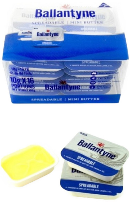 발렌타인 스프레더블 일회용 가염버터 10g, 16개