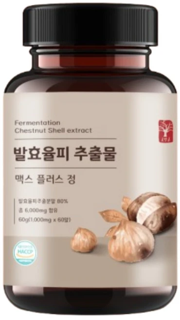 고말론 발효율피 추출물 맥스 플러스 정 1000mg, 60정, 1개 - 쿠팡