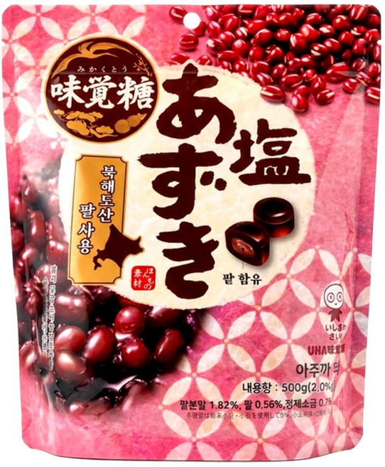 미카구토 아주끼 캔디, 500g, 4개