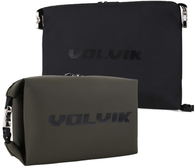 VOLVIK 볼빅 정품 하이브리드 골프 파우치 클러치 백, 카키, 1개