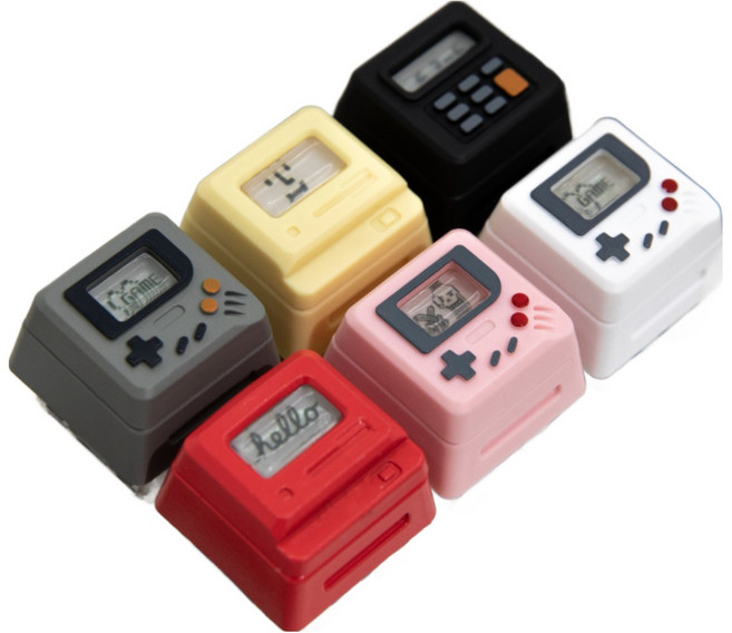 올리민 IBM 맥킨토시 애플 포인트키캡 레트로 기계식 키보드 키캡 3in1, 06. 그레이 3in 1