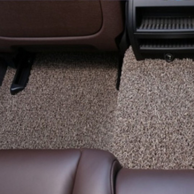 커스텀 코일 카매트 전차종 확장형 운전석 / 조수석 전용, 운전석만, 브라운, 승용차 (승합차제외)