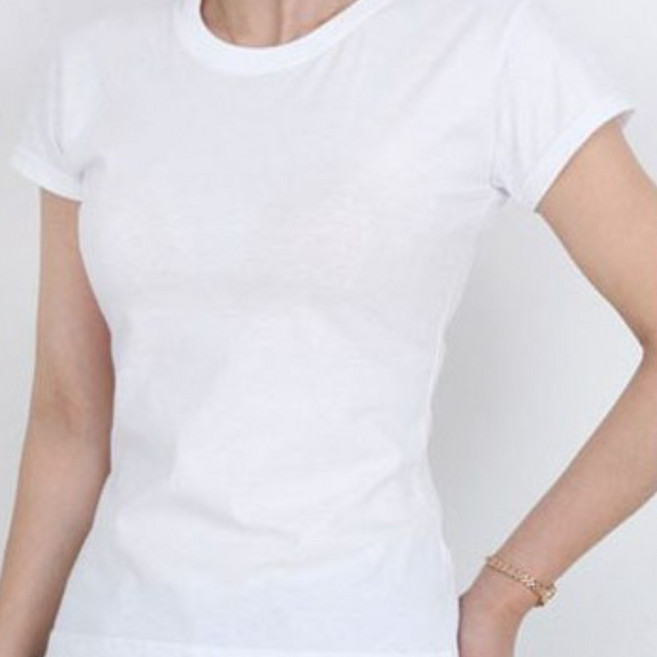 티앤티컴퍼니 여성 무지 면티 슬림핏 반팔 티셔츠