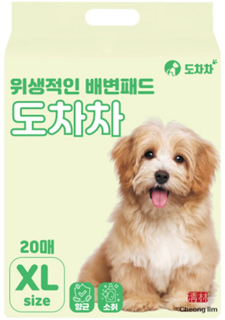 도차차 강아지 반려견 애견 배변패드 100g xlarge (76 x 90cm) SAP 9g, 6세트, 20개입
