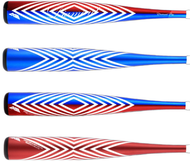 와니엘 디아멍 고성능 프리미엄 알로이 사회인 유소년 야구배트 kbn1.21 고성능 반발력 블랙 화이트 태극 블루, 미들