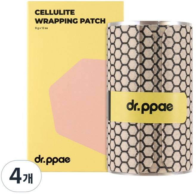 닥터빼 셀룰라이트 랩핑 패치 CELLULITE WRAPPING PATCH, 4개, 12개입