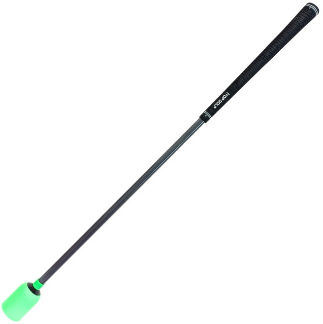 RnT ver2 스윙트레이너 스윙리듬 임팩트 피니쉬 자세교정 템포연습 스윙연습 73cm 골프실내연습기 비거리향상, 1개, 그린