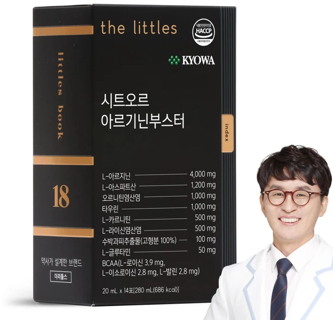 더리틀스 시트오르 아르기닌부스터 라이신 오르니틴 L 아르기닌 14p, 280ml, 1개 - 쿠팡