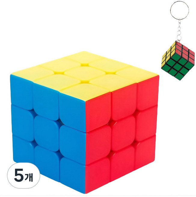 올베스트 두뇌발달 집중력향상 선수용 자석 큐브 3X3, 5개