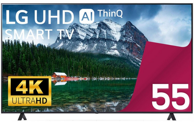 LG전자 55인치 (139cm) 슬림베젤 울트라 HD UHD 스마트 4K LED TV OTT 어플 지원 55UQ7070, 방문설치, 벽걸이형, 55인치 / 139CM
