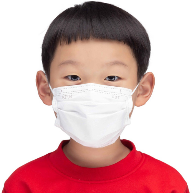 케어가드 소형 황사방역마스크(고리형)(KF94)(흰색) 개별포장, 화이트, 1개, 50매입