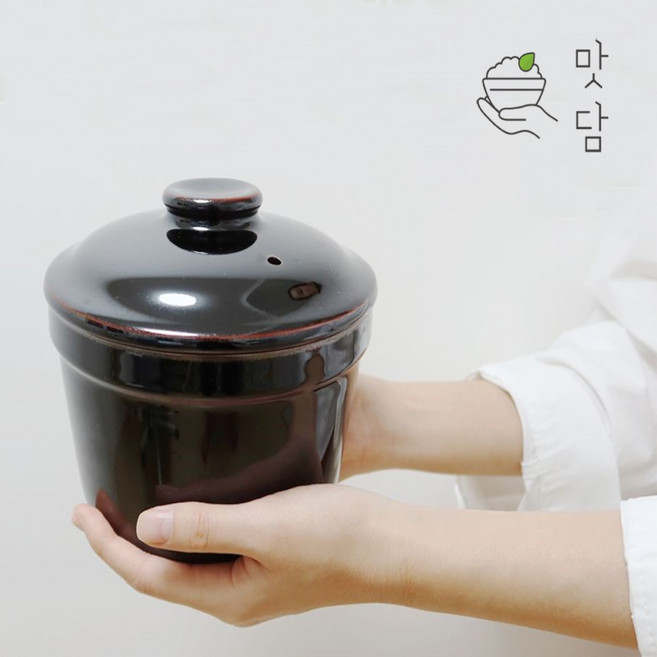 전자레인지 전용 도자기 밥솥 혼밥 자취생 바쁜 직장인 초간단 밥짓기 국산 미니 밥솥 1~2인용 한끼밥상, 블랙, 1개