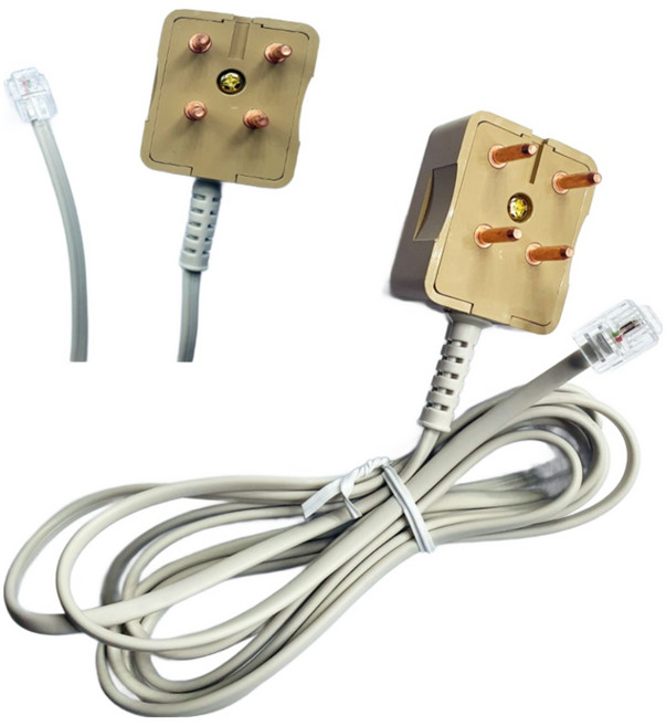 6P4C 6P2C 6P6C 전화 팩스 연결 커넥터 연장커플러 Y커플러 케이블 선 잭 [국선 전화 카드단말기 카드체크기 팩스], [6P2C]코드전화선 10미터