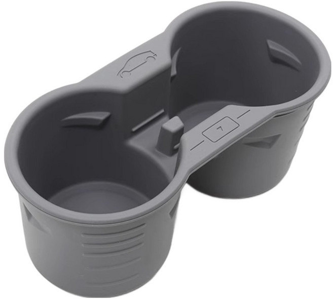 다원제이앤비 테슬라 컵홀더 모델3 모델y 차량용 멀티 실리콘컵홀더 호환, 그레이, 1개