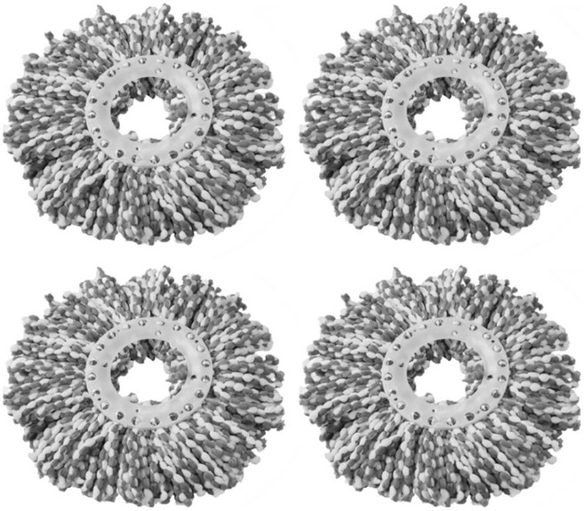 예밀 통돌이 회전걸레용 극세사 걸레, 4개