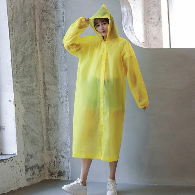 라라공방 EVA 두꺼운 다회용 우비 5장 세트