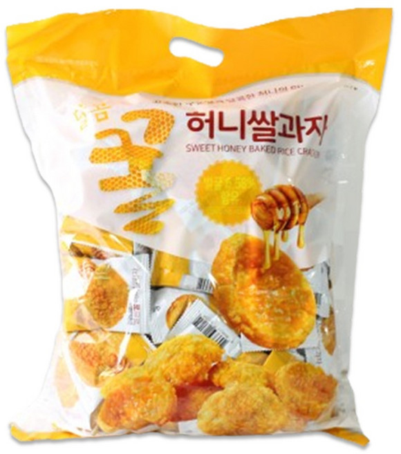 달콤꿀 허니 쌀과자 / 꿀쌀과자 대용량, 1개, 900g