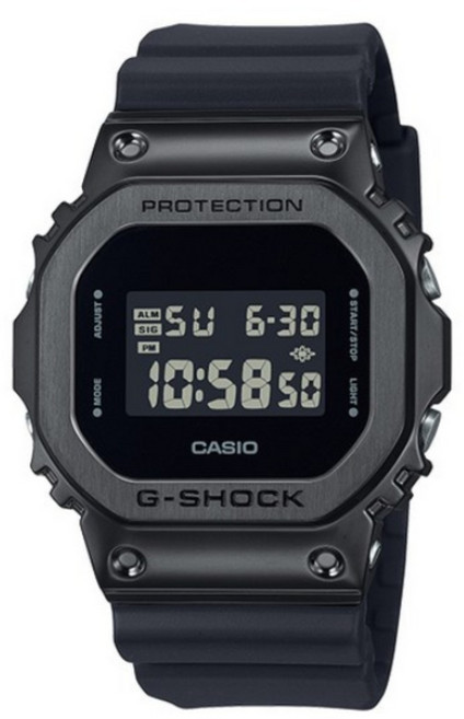 백화점AS 지샥 스퀘어 GM-5600UB-1DR 내충격구조 라이트 방수시계 지코스모 공식수입정품