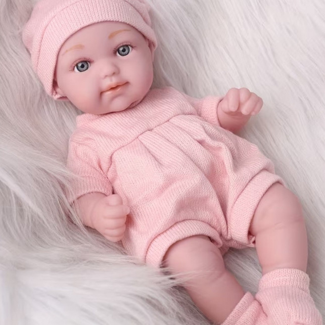 코지베베 목욕 가능한 너무 예쁜 아기 인형 28cm, 1개, 핑크